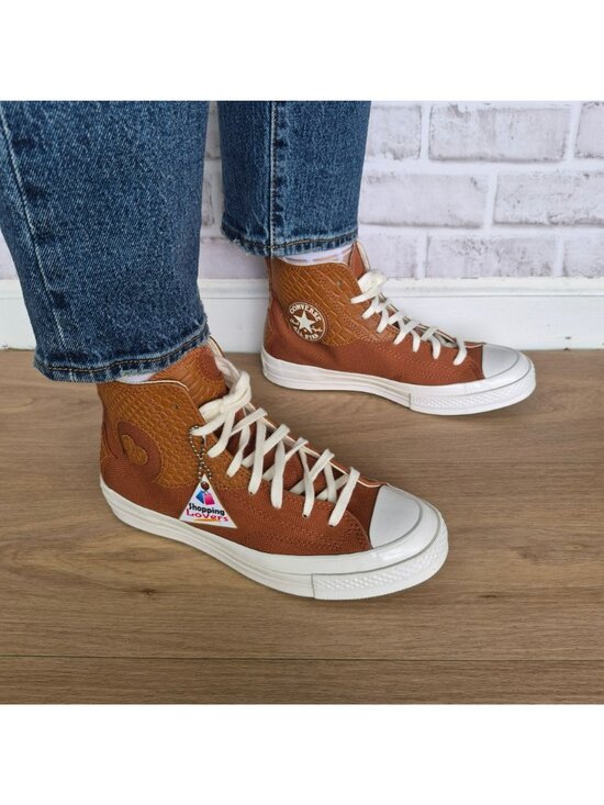 ⭐Converse Chuck 70 High size 6.5 Men\'s shoes Sneakers Brown White A10334C main image 9